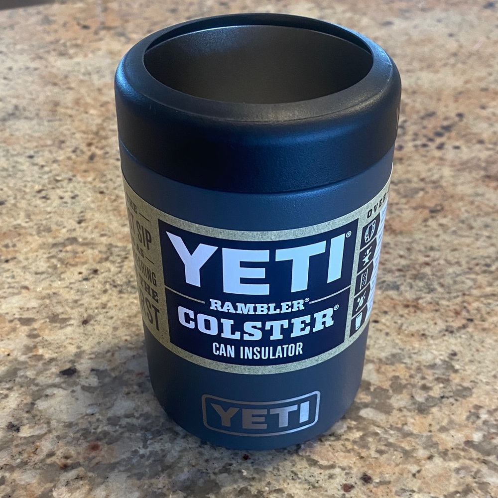 YETI Brand New Rambler Colster Charcoal Drink Can Holder